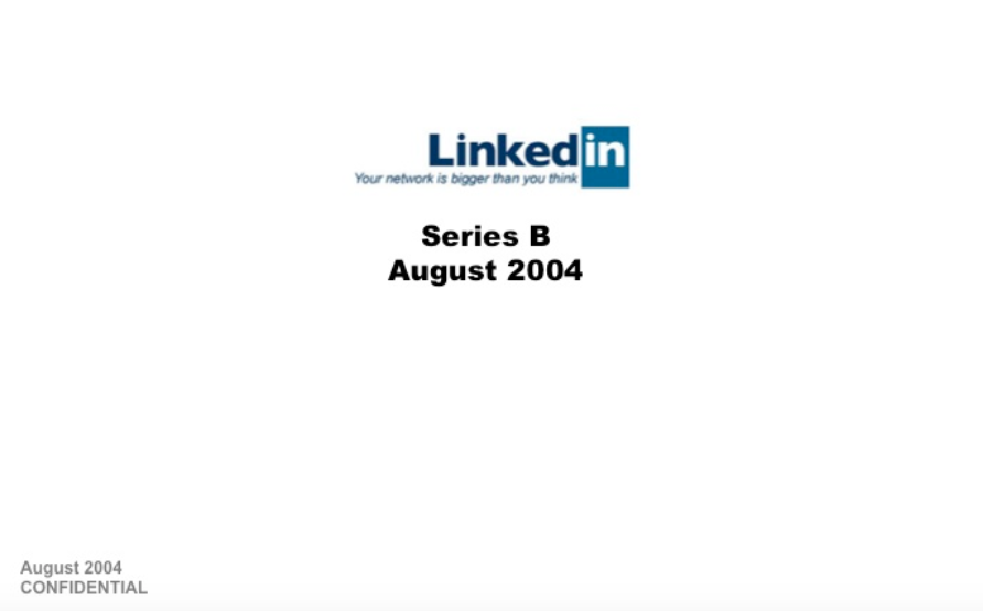 LinkedIn Series B Startup Pitch Deck