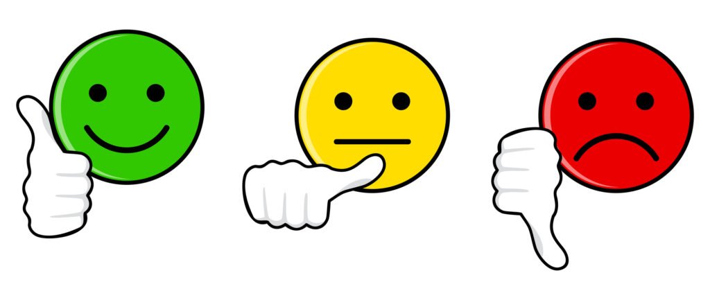 Evaluating your pitch deck writer - image of three emojis