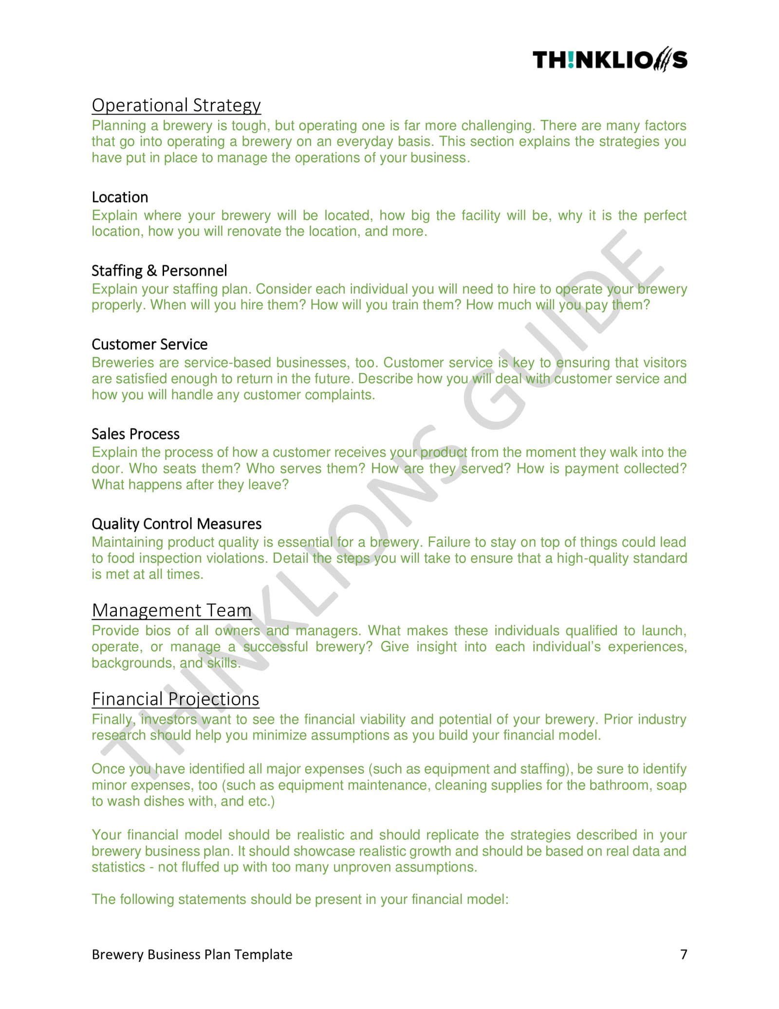 sample business proposal - page 7
