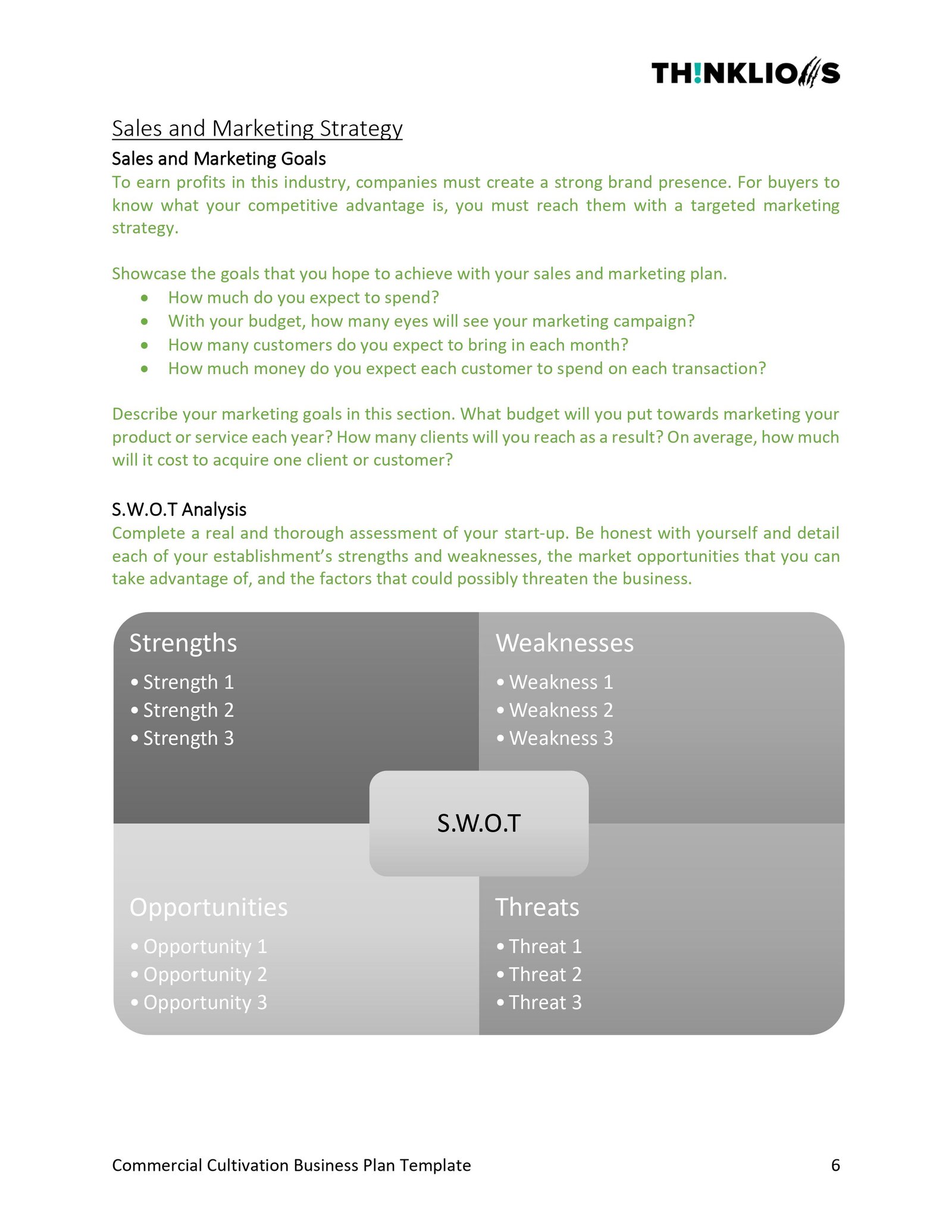 business plan - page 6